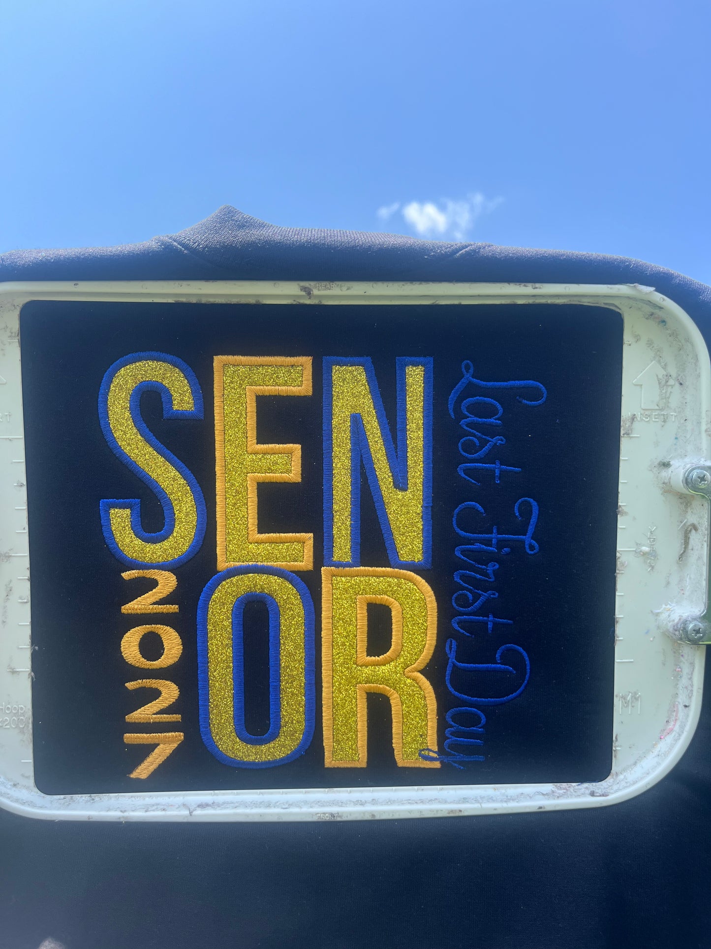 Senior 2027 Embroidery Appliqué design
